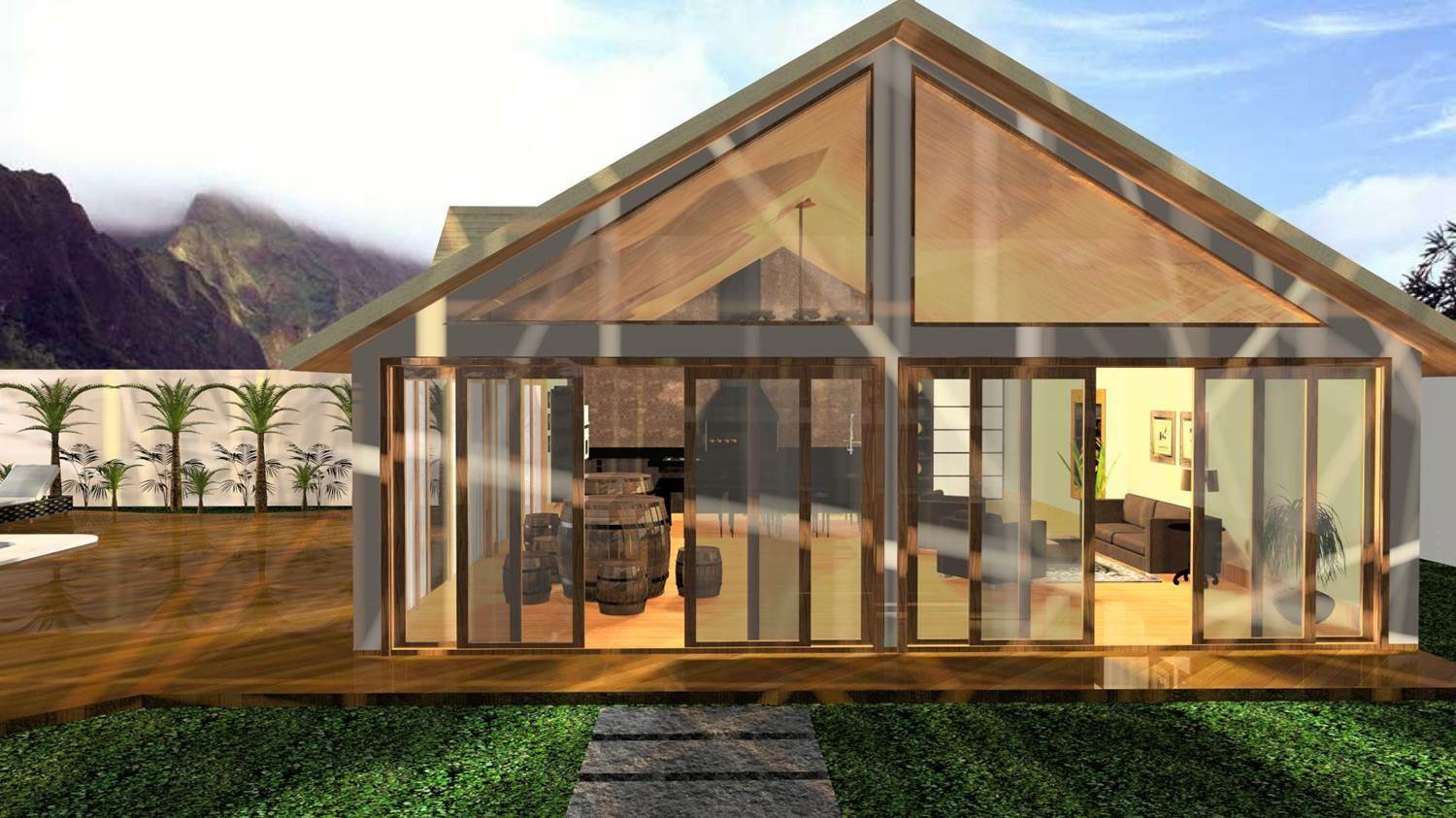 #0A56C1 Projetos de Casas Plantas de Casas Barbara Borges Projetos 1500x843 px Projetos De Casas Com Cozinhas Externas #191 imagens