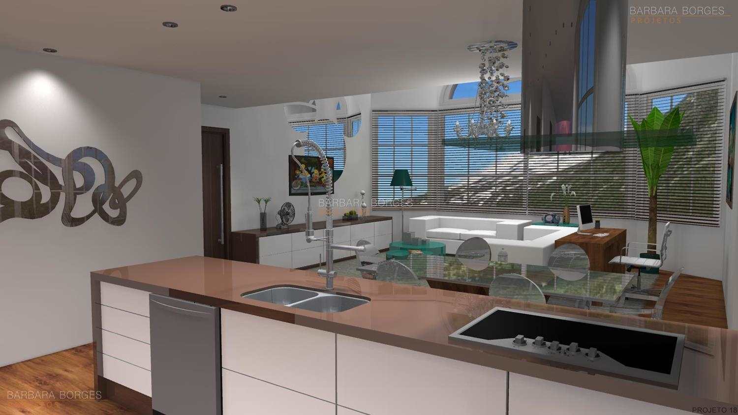 #40668B Projeto Casas Barbara Borges Projetos 3D 1500x844 px Projetos Cozinhas 2015 #49 imagens