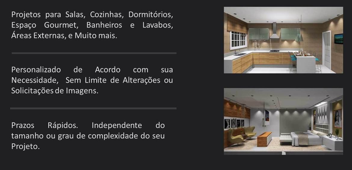 projetos para decoração de apartamentos e casas