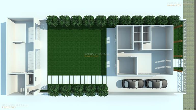 tudo sobre design de interiores Planta Casas 2 quartos