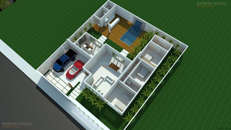 quarto planejado menina planta casa sobrado l piscina