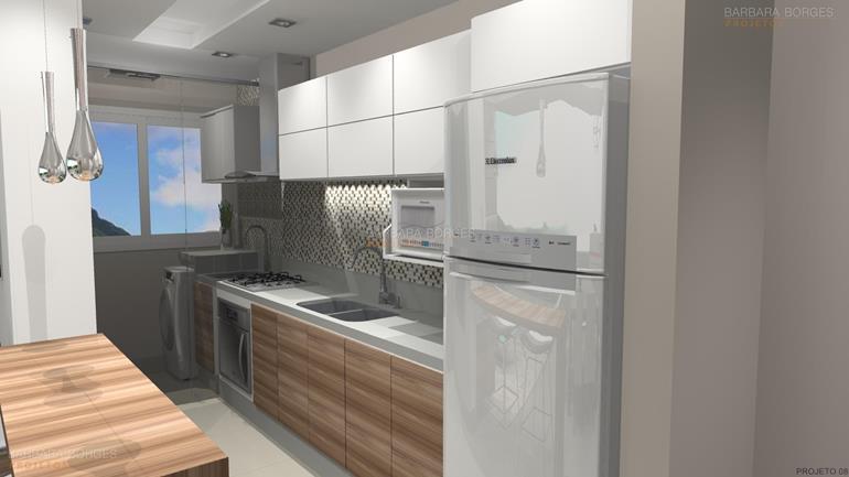 cozinhas planejadas para apartamento projetar Armarios 3D